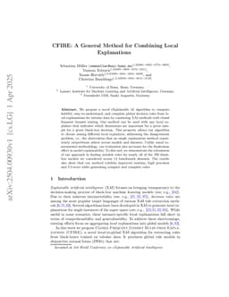 CFIRE: A General Method for Combining Local Explanations