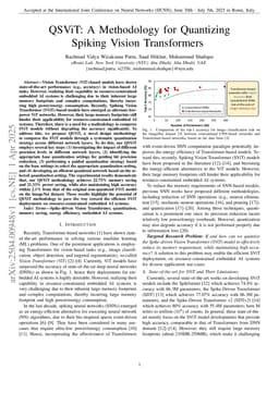 QSViT: A Methodology for Quantizing Spiking Vision Transformers