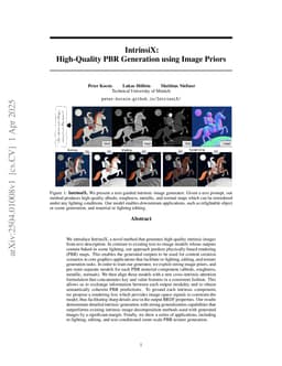 IntrinsiX: High-Quality PBR Generation using Image Priors