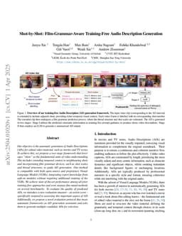 Shot-by-Shot: Film-Grammar-Aware Training-Free Audio Description Generation
