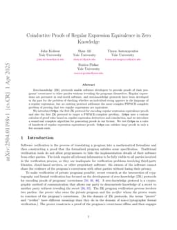 Coinductive Proofs of Regular Expression Equivalence in Zero Knowledge