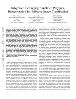 PolygoNet: Leveraging Simplified Polygonal Representation for Effective Image Classification