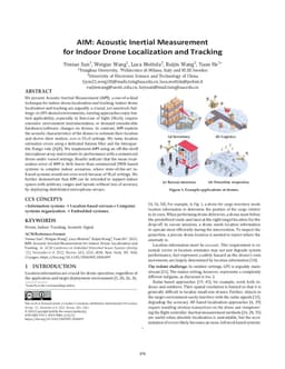AIM: Acoustic Inertial Measurement for Indoor Drone Localization and Tracking
