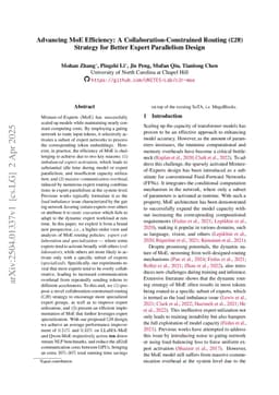 Advancing MoE Efficiency: A Collaboration-Constrained Routing (C2R) Strategy for Better Expert Parallelism Design