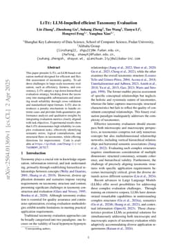 LITE: LLM-Impelled efficient Taxonomy Evaluation
