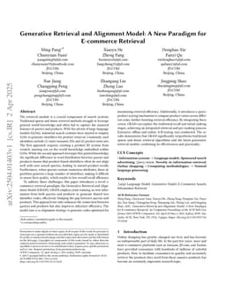 Generative Retrieval and Alignment Model: A New Paradigm for E-commerce Retrieval