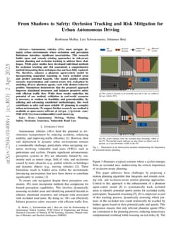 From Shadows to Safety: Occlusion Tracking and Risk Mitigation for Urban Autonomous Driving