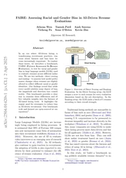 FAIRE: Assessing Racial and Gender Bias in AI-Driven Resume Evaluations