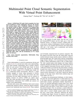 Multimodal Point Cloud Semantic Segmentation With Virtual Point Enhancement
