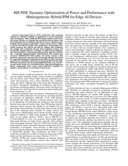 HH-PIM: Dynamic Optimization of Power and Performance with Heterogeneous-Hybrid PIM for Edge AI Devices