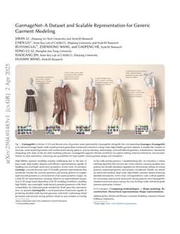 GarmageNet: A Dataset and Scalable Representation for Generic Garment Modeling