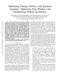 Optimizing Package Delivery with Quantum Annealers: Addressing Time-Windows and Simultaneous Pickup and Delivery
