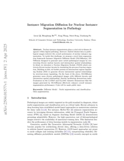 Instance Migration Diffusion for Nuclear Instance Segmentation in Pathology