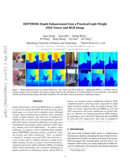 DEPTHOR: Depth Enhancement from a Practical Light-Weight dToF Sensor and RGB Image