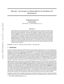 BioAtt: Anatomical Prior Driven Low-Dose CT Denoising