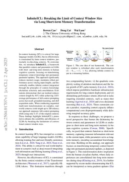 InfiniteICL: Breaking the Limit of Context Window Size via Long Short-term Memory Transformation