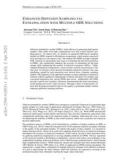 Enhanced Diffusion Sampling via Extrapolation with Multiple ODE Solutions