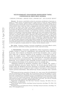 Multi-fidelity Parameter Estimation Using Conditional Diffusion Models