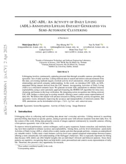 LSC-ADL: An Activity of Daily Living (ADL)-Annotated Lifelog Dataset Generated via Semi-Automatic Clustering