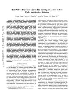 RoboAct-CLIP: Video-Driven Pre-training of Atomic Action Understanding for Robotics