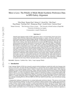More is Less: The Pitfalls of Multi-Model Synthetic Preference Data in DPO Safety Alignment