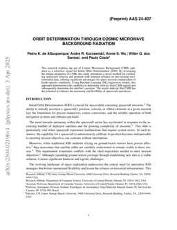 Orbit Determination through Cosmic Microwave Background Radiation