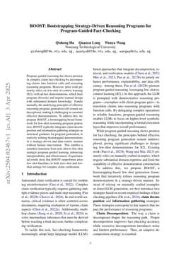 BOOST: Bootstrapping Strategy-Driven Reasoning Programs for Program-Guided Fact-Checking
