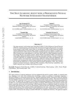 The Self-Learning Agent with a Progressive Neural Network Integrated Transformer