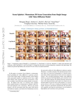 Scene Splatter: Momentum 3D Scene Generation from Single Image with Video Diffusion Model
