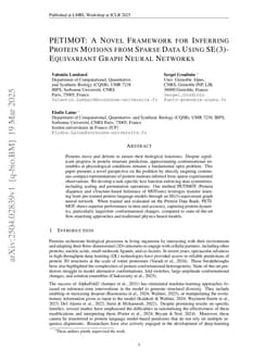 PETIMOT: A Novel Framework for Inferring Protein Motions from Sparse Data Using SE(3)-Equivariant Graph Neural Networks