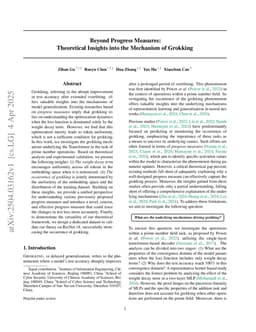 Beyond Progress Measures: Theoretical Insights into the Mechanism of Grokking