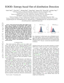 EOOD: Entropy-based Out-of-distribution Detection