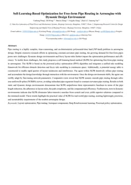 Self-Learning-Based Optimization for Free-form Pipe Routing in Aeroengine with Dynamic Design Environment