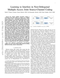 Learning to Interfere in Non-Orthogonal Multiple-Access Joint Source-Channel Coding