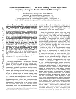 Augmentation of EEG and ECG Time Series for Deep Learning Applications: Integrating Changepoint Detection into the iAAFT Surrogates