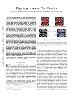 Edge Approximation Text Detector