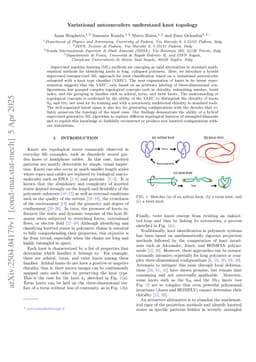 Variational autoencoders understand knot topology