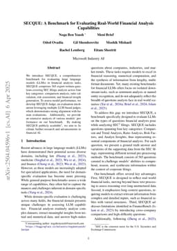 SECQUE: A Benchmark for Evaluating Real-World Financial Analysis Capabilities