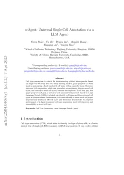 scAgent: Universal Single-Cell Annotation via a LLM Agent