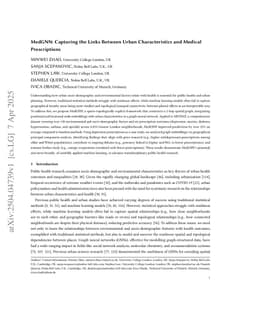 MedGNN: Capturing the Links Between Urban Characteristics and Medical Prescriptions