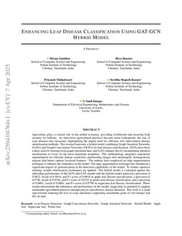 Enhancing Leaf Disease Classification Using GAT-GCN Hybrid Model
