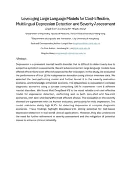 Leveraging Large Language Models for Cost-Effective, Multilingual Depression Detection and Severity Assessment