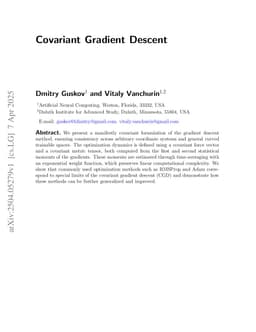 Covariant Gradient Descent