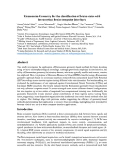 Riemannian Geometry for the classification of brain states with intracortical brain-computer interfaces