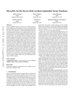 MicroNN: An On-device Disk-resident Updatable Vector Database