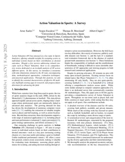 Action Valuation in Sports: A Survey