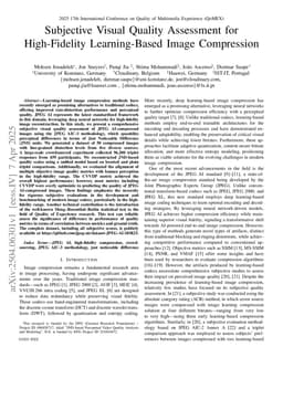 Subjective Visual Quality Assessment for High-Fidelity Learning-Based Image Compression