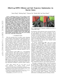 DBaS-Log-MPPI: Efficient and Safe Trajectory Optimization via Barrier States