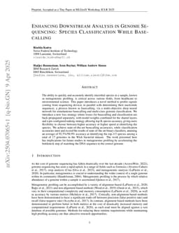 Enhancing Downstream Analysis in Genome Sequencing: Species Classification While Basecalling