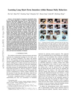 Learning Long Short-Term Intention within Human Daily Behaviors